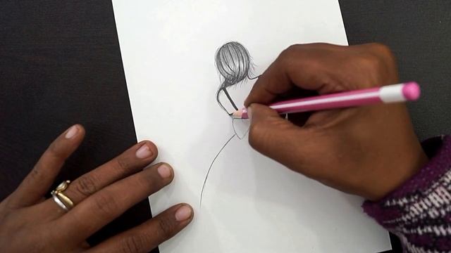 Pencil Sketch Of Girl From Back || Beautiful Girl Pencil Drawing || Pencil Art смотреть онлайн