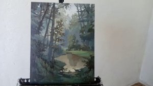 Масляная живопись. Туман.
