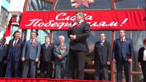 Мэр Новосибирска Анатолий Локоть на мероприятии Эшелон Победы 7 мая 2015 года (HD)