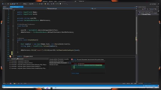 Unity Firebase Database Integration - Easy Tutorial