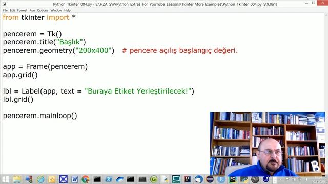 Python İpucu - Python 3 9 0a IDLE Tanıtımı ve  Tkinter Örnekleri. Python Tips - Python 3.9.0a IDLE.