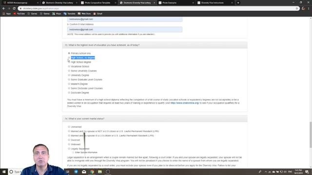 Пошаговое заполнение заявки/Грин карт лотерея DV-2021