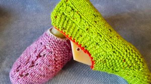 Вяжутся на одном дыхании /Двумя спицами без шва