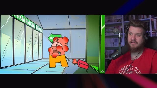 Пройти через зеленый коридор злых растений. (Анимация) | РЕАКЦИЯ НА ДОКТОРА ГНУСА смотреть онлайн