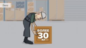 Техника безопасности на складе 2 ч. - Поднимайте тяжести правильно!