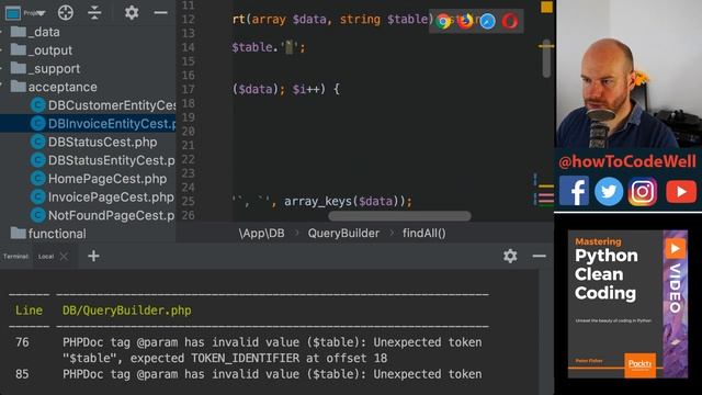 Live PHP Coding Stream #37 Creating OOP course for FreeCodeCamp - Fixing PHPStan issues