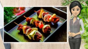 Шашлык с овощами в духовке