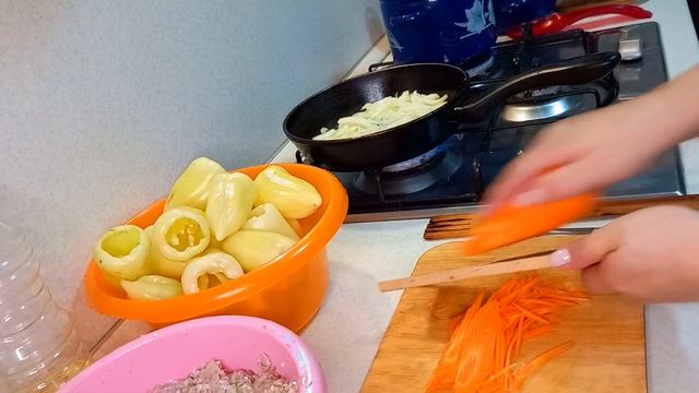 РЕЦЕПТ ФАРШИРОВАННЫЙ БОЛГАРСКИЙ ПЕРЕЦ!КАК ПРИГОТОВИТЬ ФАРШИРОВАНЫЙ ПЕРЕЦ