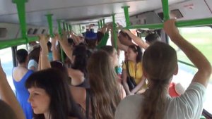 Флешмоб в автобусе г. Ростова-на-Дону