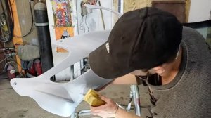 Как легко и просто убираются  подтёки акрилового грунта