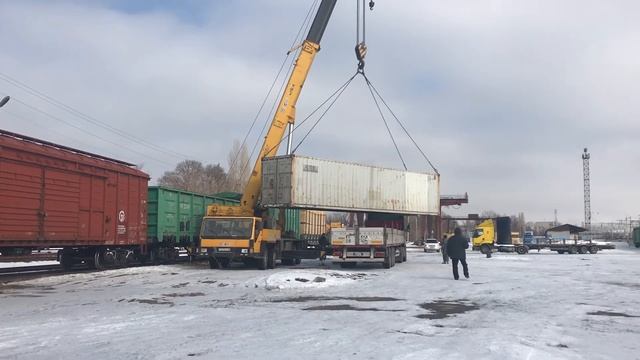 Выгрузка контейнера 30 тонн смотреть онлайн