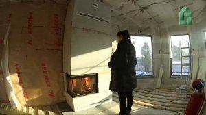 Установка и Монтаж Камина своими руками в каркасном доме. TimeLapse