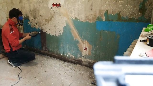 Как снять краску с бетонных стен легко и быстро! 100% эффект! смотреть онлайн