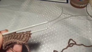 круговое вязание на одной спице #вязальные секреты #учимся вязать #хобби