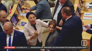 В парламенте Грузии депутаты устроили потасовку / События на ТВЦ