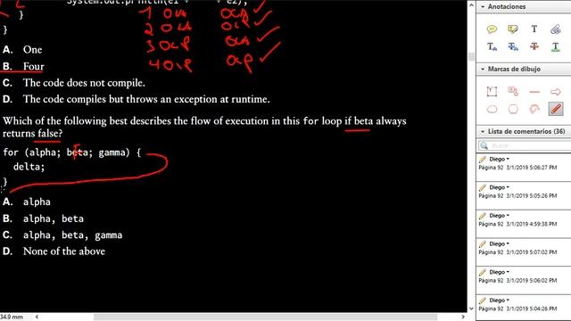 OCA JAVA SE 8 Programmer Guide Practice Test Chapter 5 # 41 - 50 смотреть онлайн