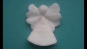 МК  - ангелочки из ватных дисков /////   Master Class - angels of cotton disks