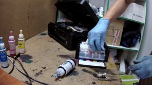 Заправка и первый запуск Epson L364