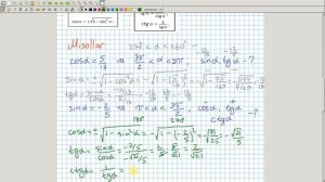 Trigonometrik munosabatlarga misollar. Algebra 9-sinf. 30-dars