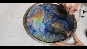 Labradorite Resin Painting