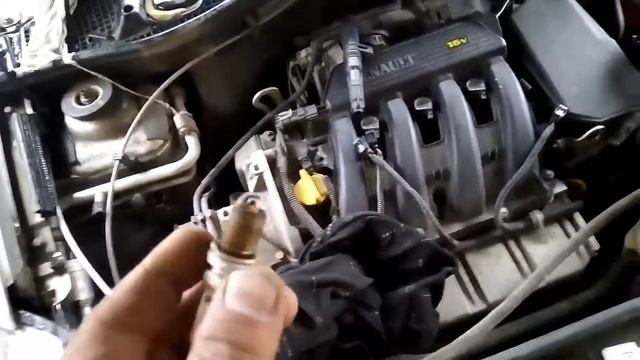 Меняем свечи на к4м, рено логан сандеро смотреть онлайн