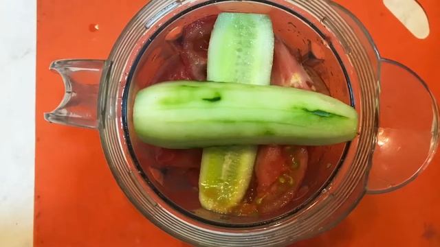 Суп Гаспачо. Простой авторский рецепт с фото. Блюдо испанской кухни. Томатный холодный суп на перво смотреть онлайн