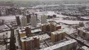 Зарека с высоты птичьего полета, Тюмень.
