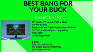 THE BEST Gaming monitors for XBOX SERIES X/S 2021