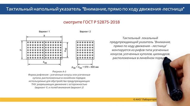 Тактильный напольный указатель "Лестница" смотреть онлайн
