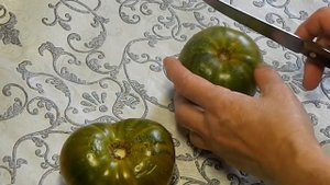 Томат Grubs mystery green (Зеленая тайна Граба или Зеленая тайна Личинки) Тест зрелых плодов.