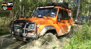 Рыжий УАЗ на белках доминирует на бездорожье! Заезжаем на жёсткий офф роуд маршрут