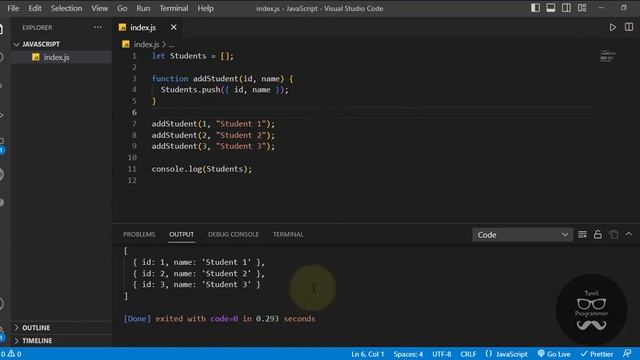 Object Functions in JavaScript | Tutorial in Tamil | Tamil Programmer