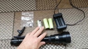 Фонарь XHP70.2, белый свет, подводный тактический фонарь для погружения , 6000 люмен.