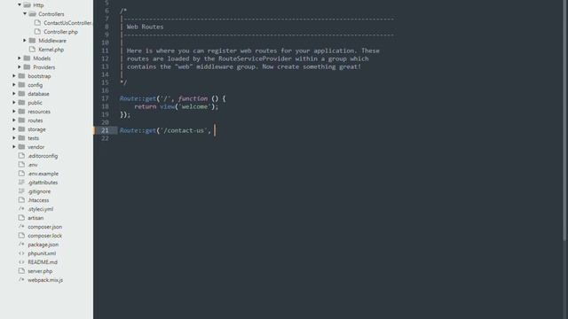 4  How controllers work in laravel in Urdu / Hindi