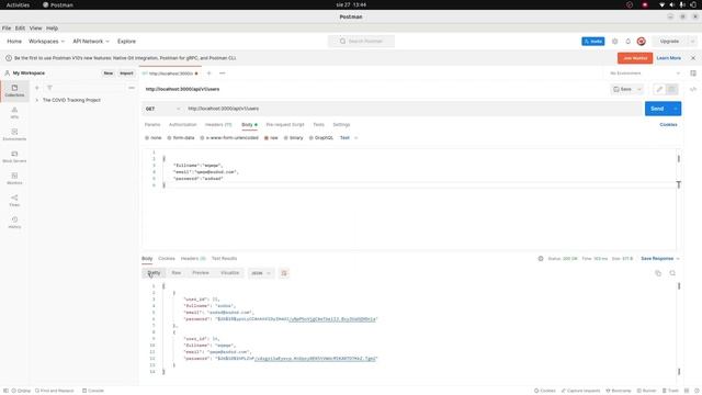 Postman POST request error Null Value in column [ Solved ] смотреть онлайн