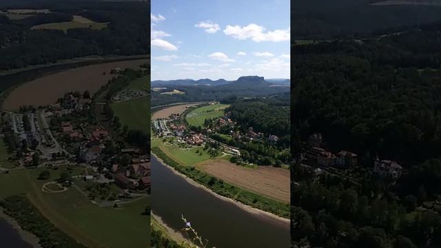 Германия. Бастай, река Эльба и курорт Ратен.