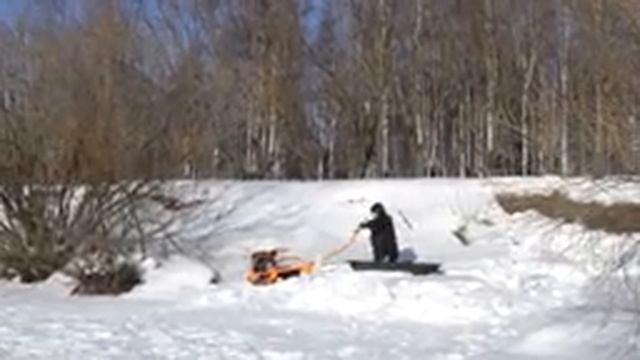 Тест-драйв мотобуксировщика POMOR X1 | Самый компактный и доступный буксировщик! смотреть онлайн