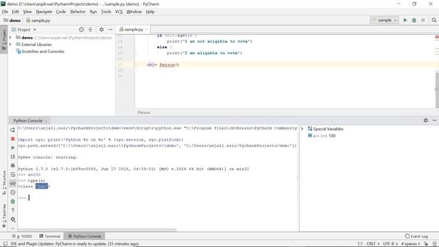 Objects And Classes In Python | Python Objects And Classes Tutorial | Python Tutorial | Simplilearn
