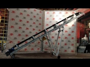 Конвейер ленточный желобчатый роликовый КЛЖ.mp4