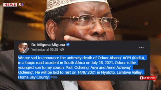 RIP! Tears and Sorrow As MIGUNA MIGUNA Is Thrown Into Deep Mourning ...