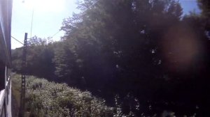 Туапсе-Белореченская  вид из окна ЭД-4М на горы Кавказа