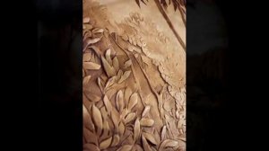 Декоративная лепка на стене "У ПРУДА"