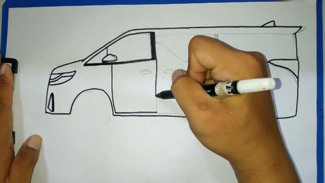 Cara Mudah Menggambar Mobil Toyota Alphard Warna Putih | Tutorial Indonesia смотреть онлайн