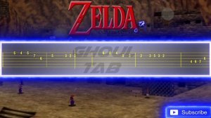 The Legend Of Zelda Ocarina Of Time - Gerudo Valley (Guitar Tab 譜 Tutorial)