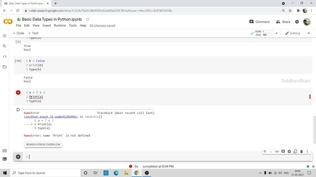 2.3. Python Basic Data Types | Python Tutorial | int float string complex boolean