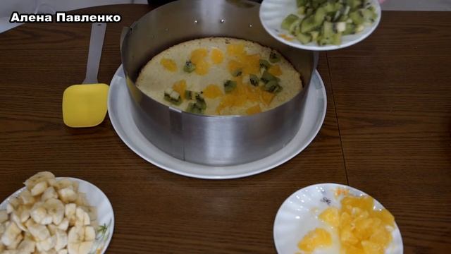 ? Рецепт очень нежного БИСКВИТНОГО ТОРТА с фруктами ?Рецепт классического бисквита для торта!