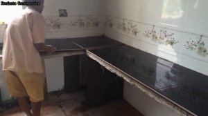 Строим кухню из кирпича и бетона