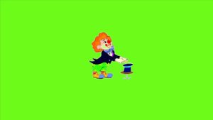 Футаж на хромакее фокусник