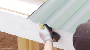 Кровельный профнастил - монтаж