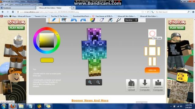 Minecraft Skin Editor/Maker - King Rainbow Creeper (Updated Skin) смотреть онлайн